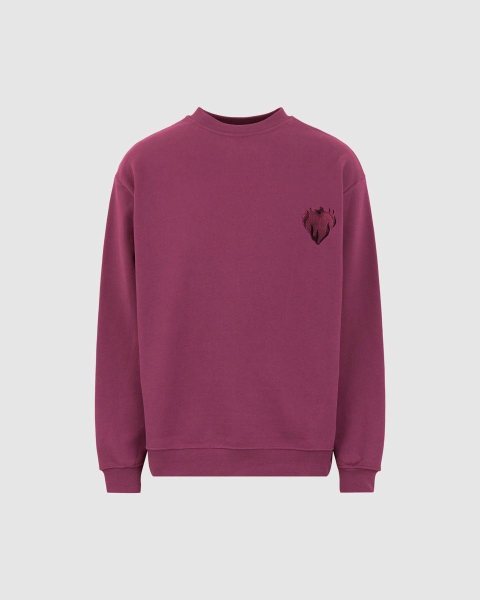 Vision Of Super GRAPE WINE CREWNECK WITH EMBROIDERED LOGO Hotsell