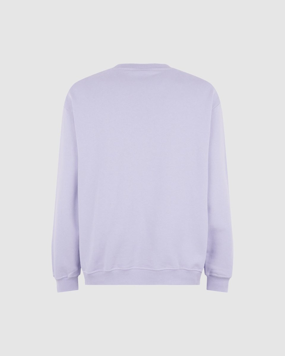 Vision Of Super LILAC CREWNECK WITH EMBROIDERED FLAMING HEART I Più Venduti