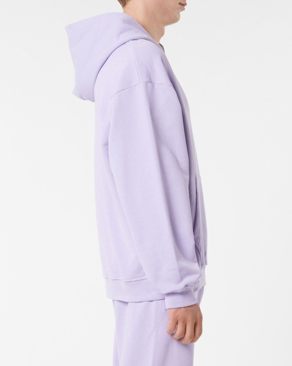 Vision Of Super LILAC HOODIE WITH EMBROIDERED FLAMING HEART Vendite Flash