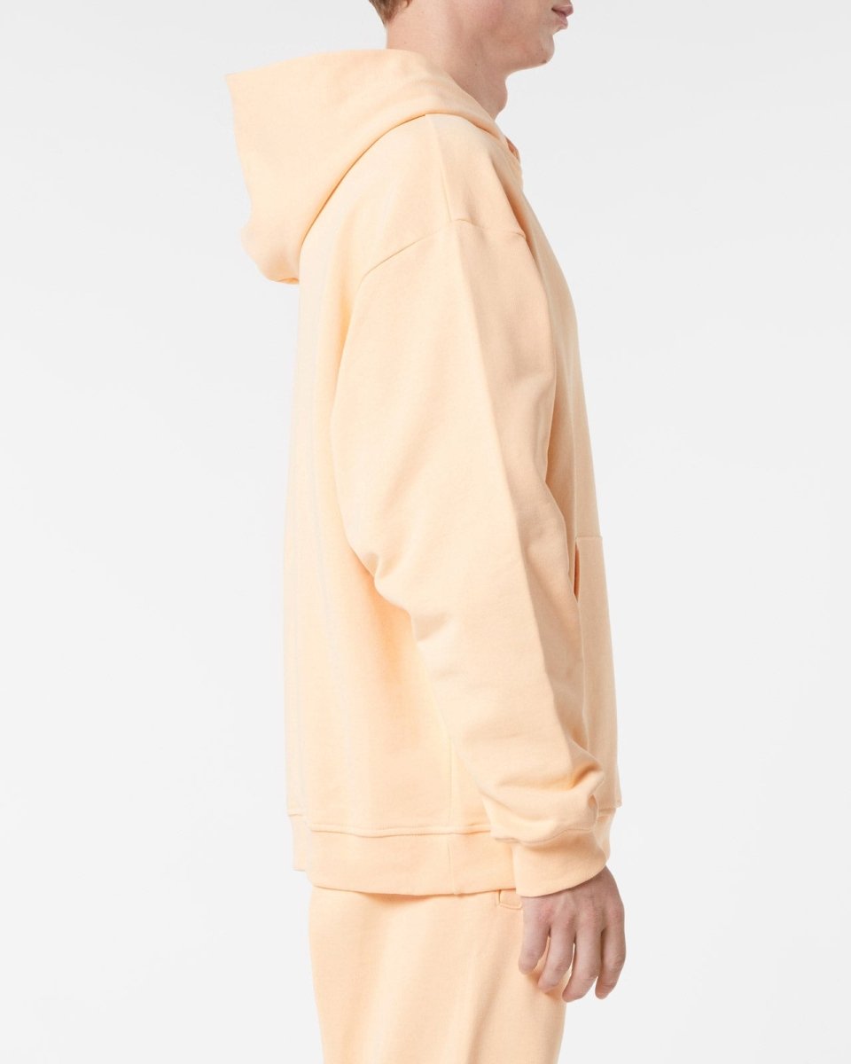 Vision Of Super PEACH HOODIE WITH EMBROIDERED FLAMING HEART Italia