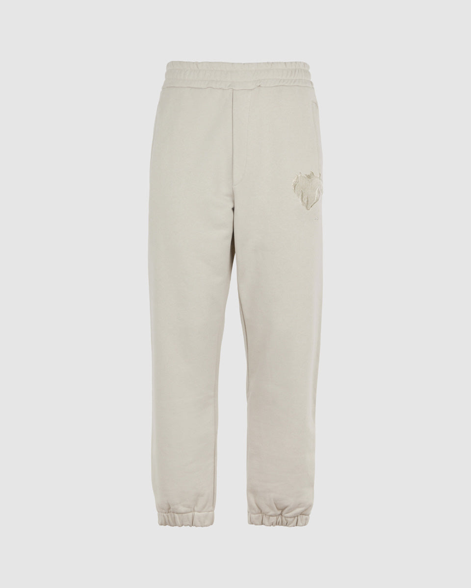 Vision Of Super LONDON FOG PANTS WITH EMBROIDERED FLAMING HEART Convenienza