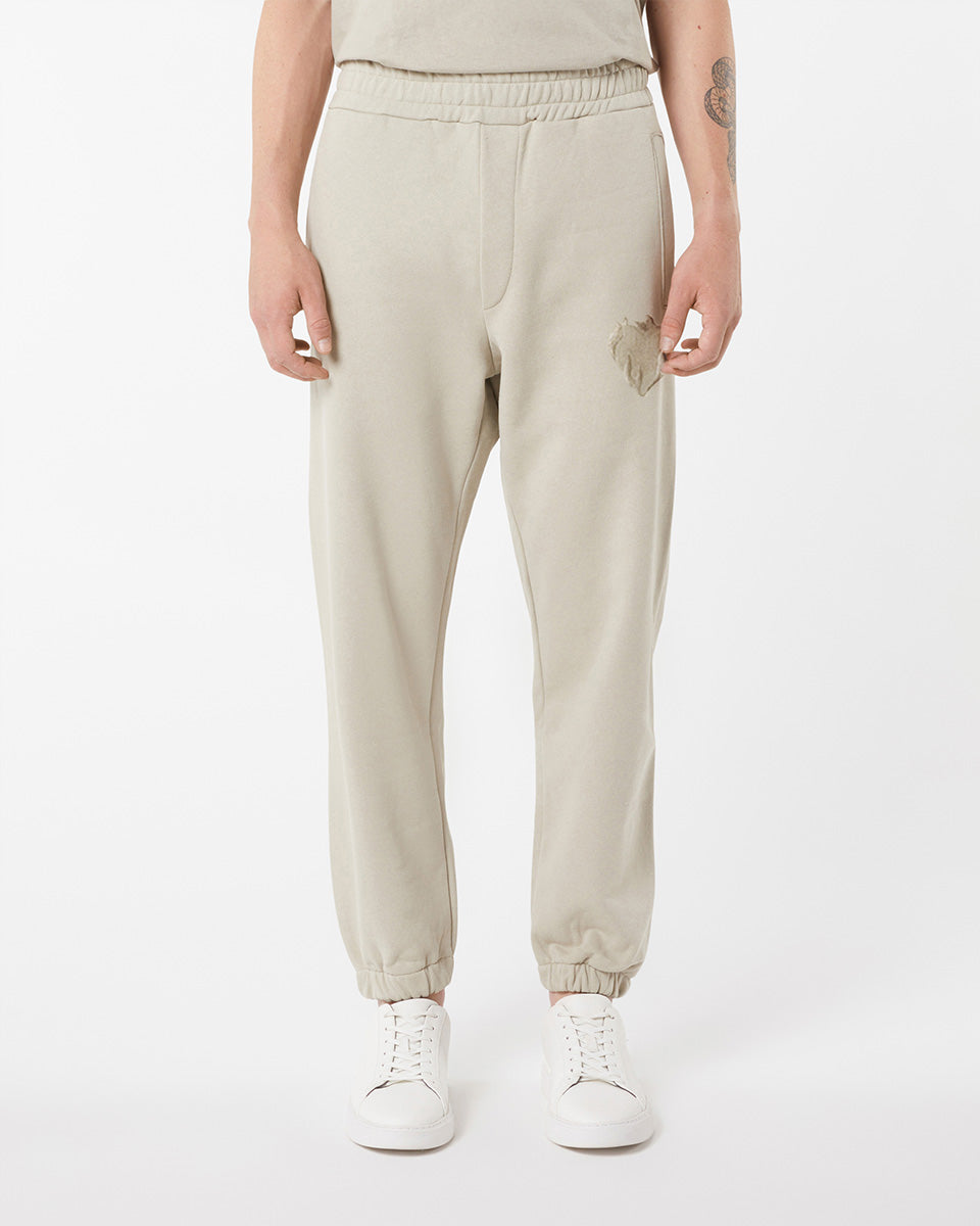 Vision Of Super LONDON FOG PANTS WITH EMBROIDERED FLAMING HEART Convenienza