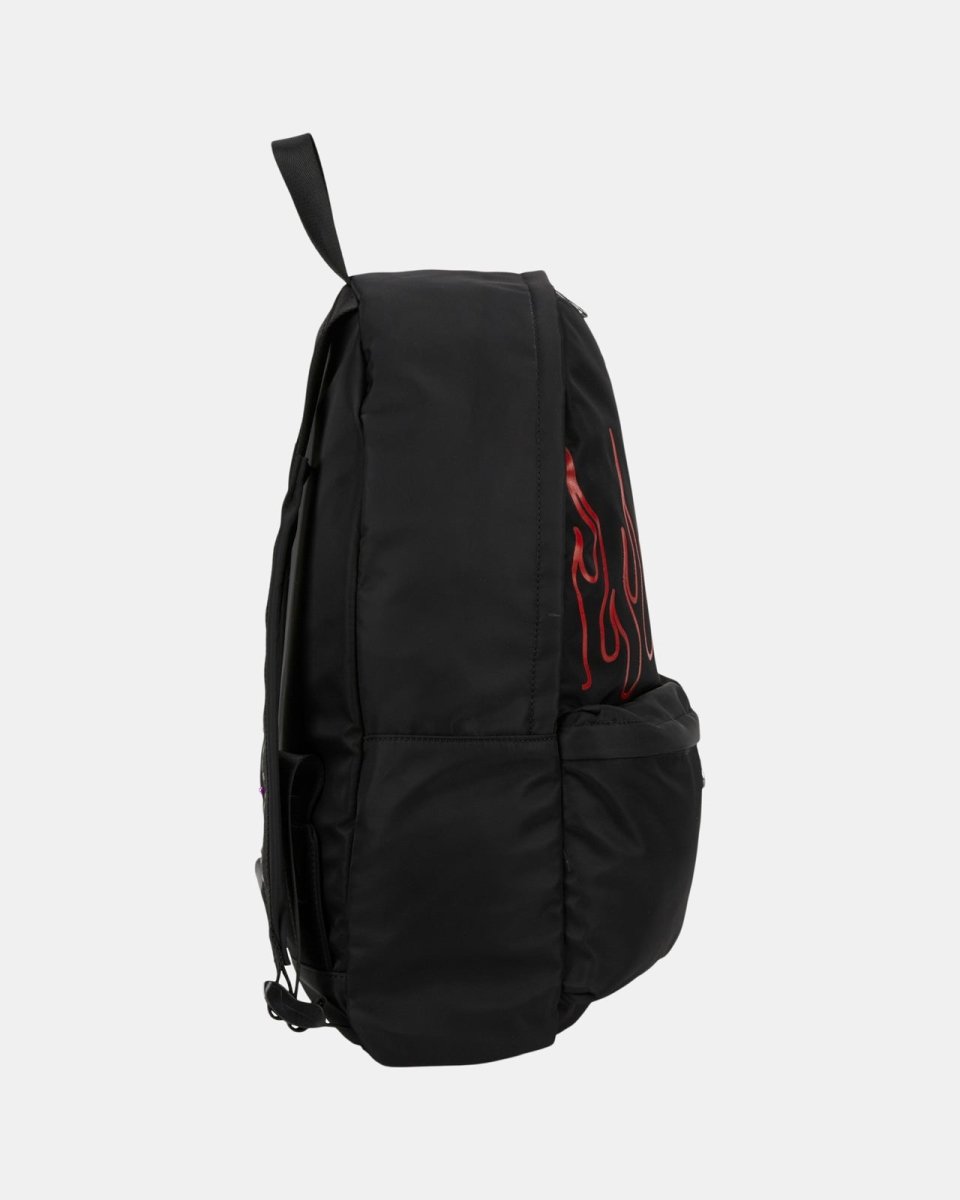 Vision Of Super RED BRICK FLAMES BLACK BACKPACK Vendita Economica
