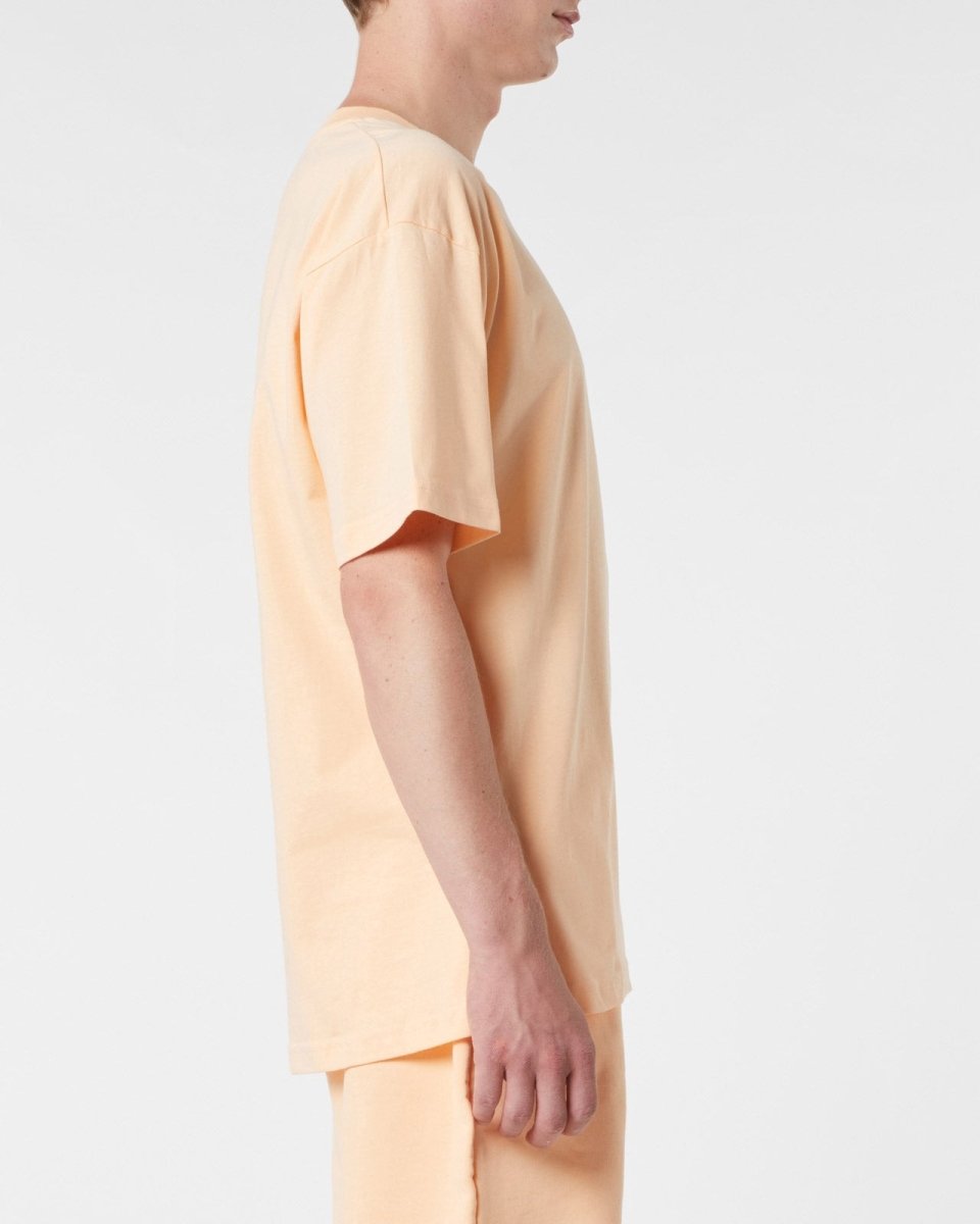 Vision Of Super PEACH T-SHIRT WITH EMBROIDERED FLAMING HEART Spedizione Gratuita