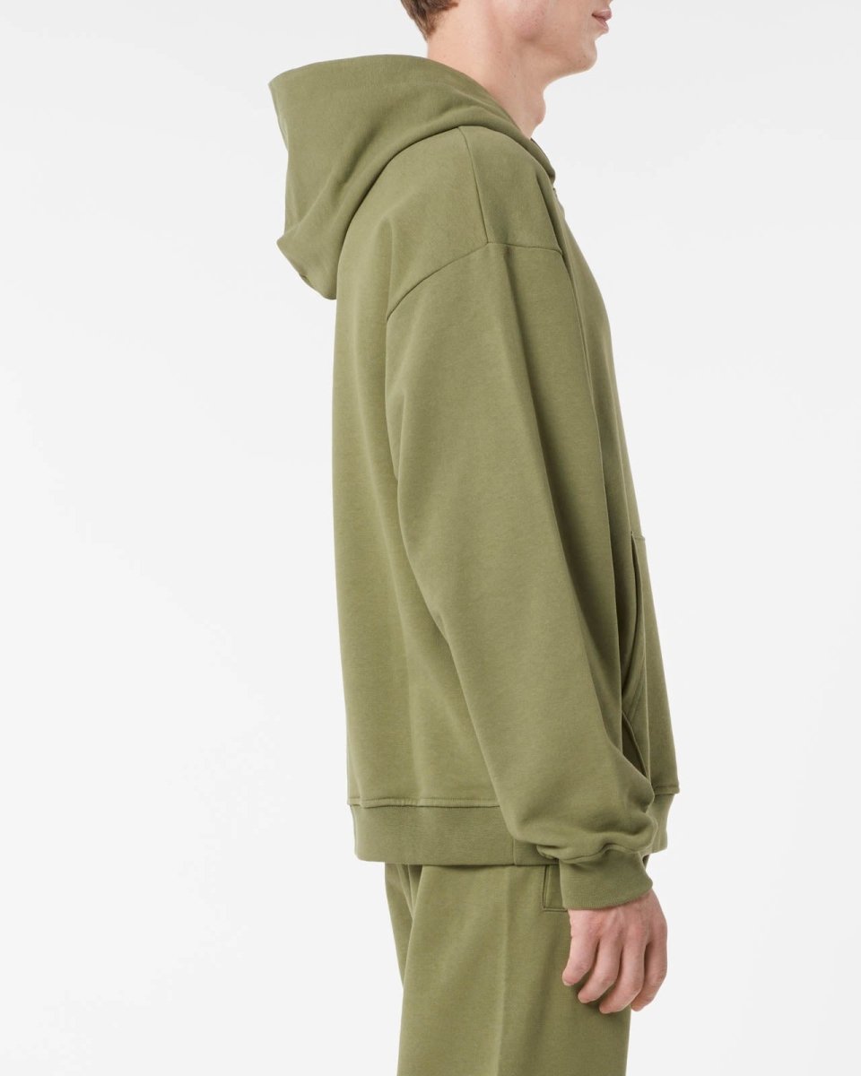 Vision Of Super GREEN HOODIE WITH EMBROIDERED FLAMING HEART Negozio