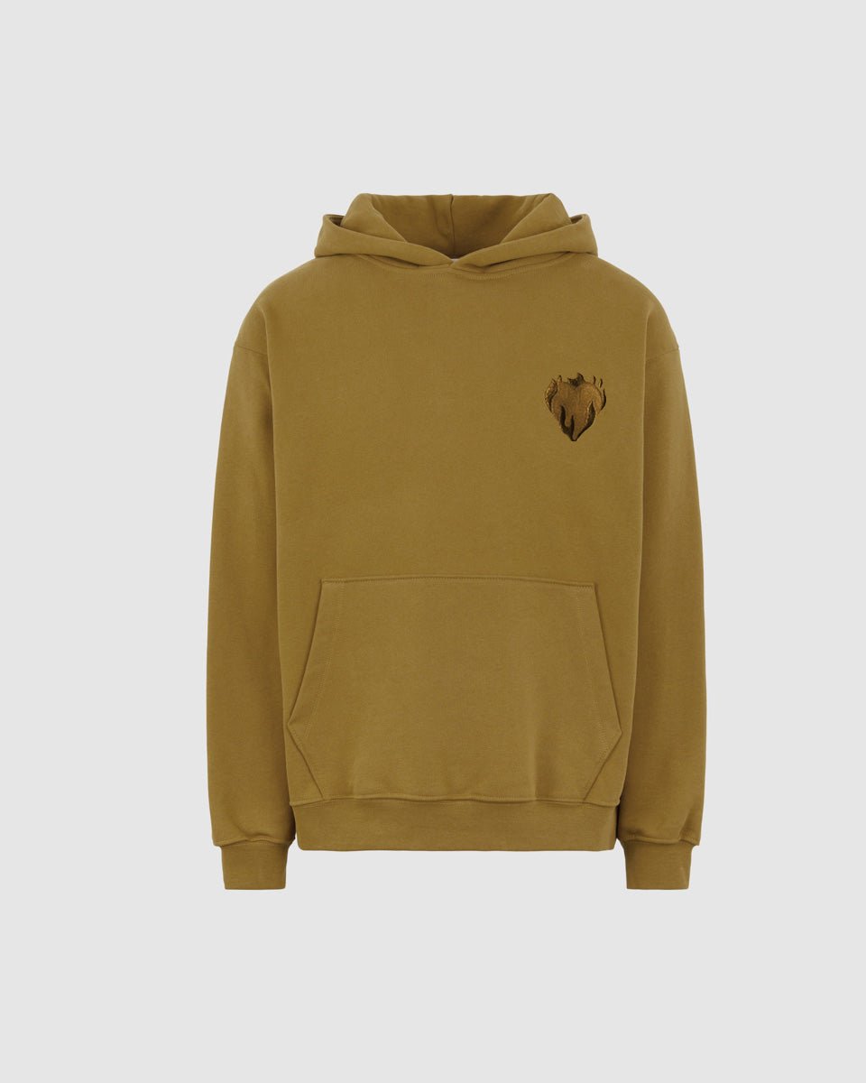 Vision Of Super PLANTATION HOODIE WITH EMBROIDERED FLAMING HEART In Saldo