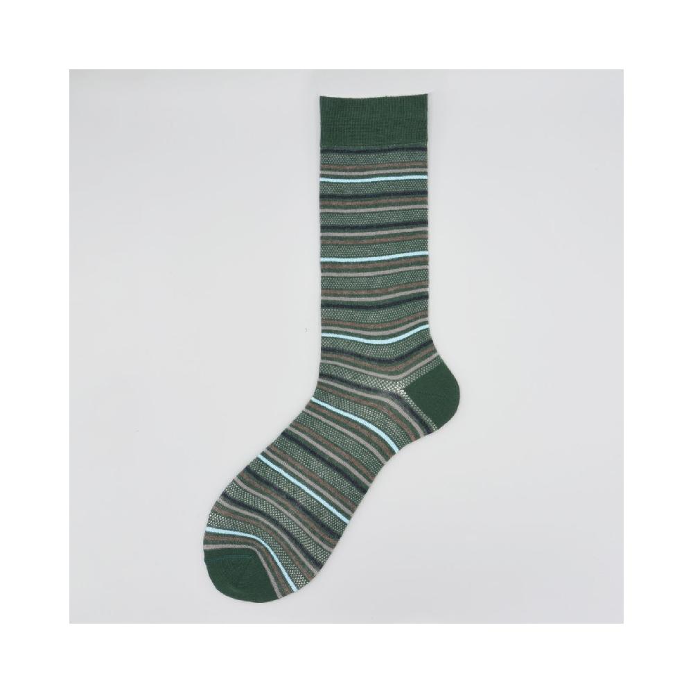 Alto Milano Calza corta in caldo cotone a righe multicolor John 2025
