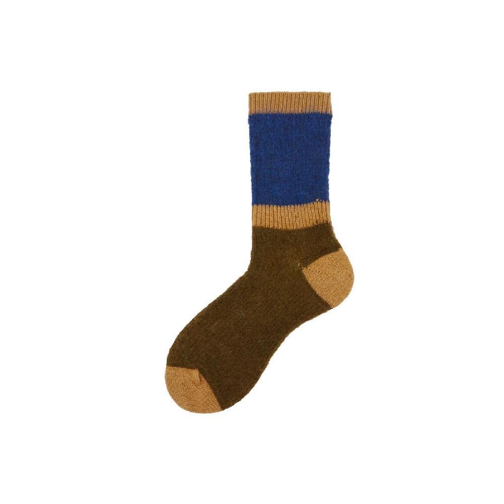 Alto Milano Calza corta in baby mohair a costa con rigone Clara Prezzo Ridotto