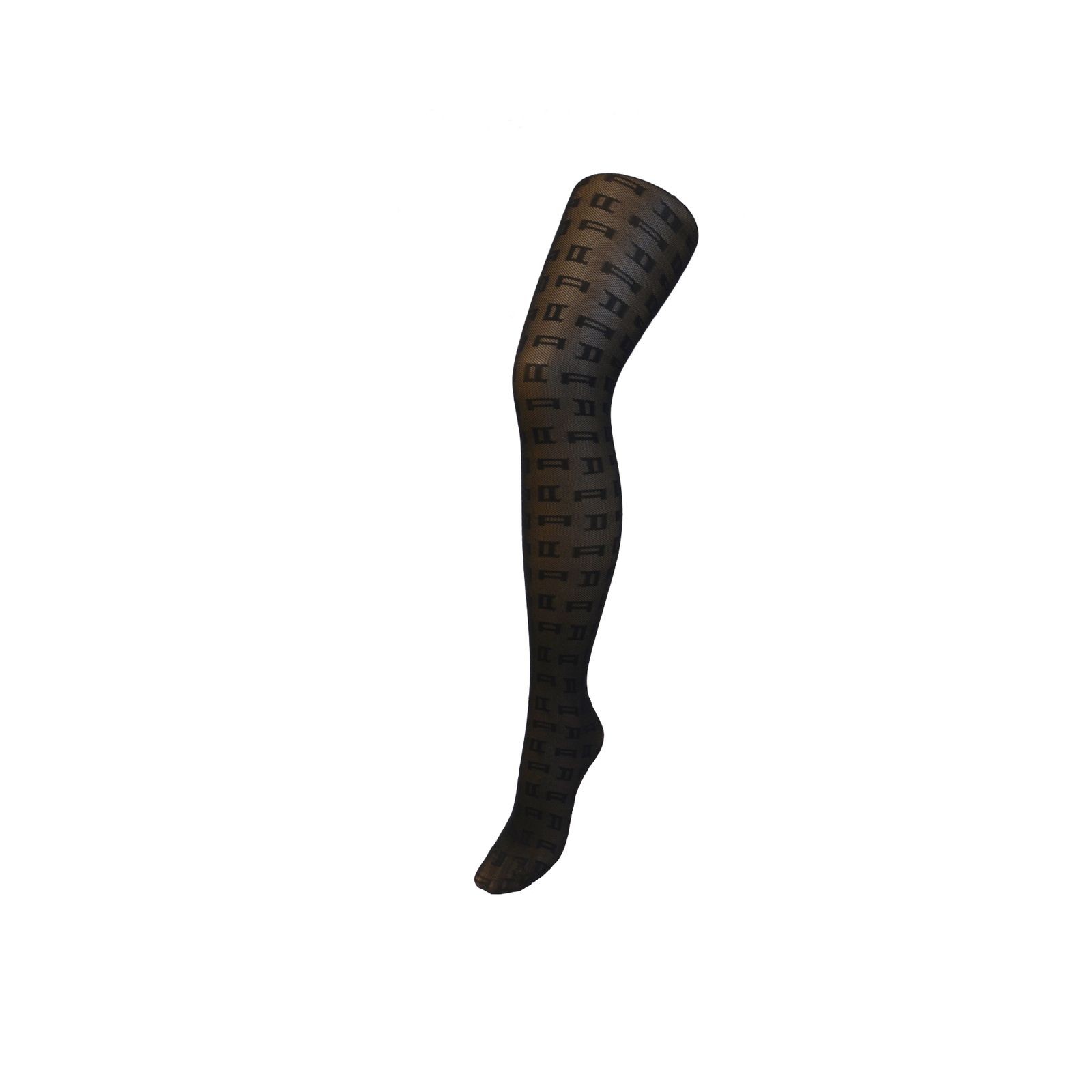 Alto Milano Collant in elastan a rete con "A" diffuse Ortensia Outlet