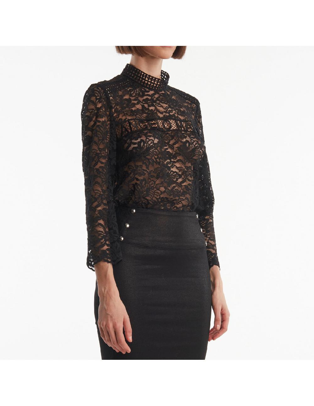 Angelo marani BLUSA IN PIZZO Outlet