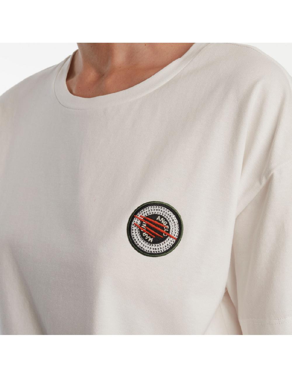Angelo marani T-SHIRT M/C C/STEMMA Vendita Calda