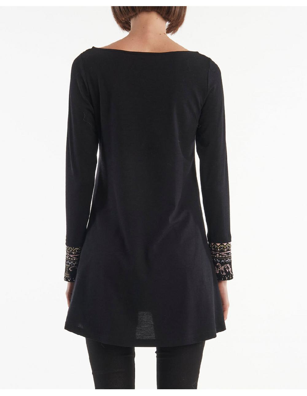 Angelo marani T-SHIRT IN JERSY CONPOLSI JACQUARD+APPL Nuova