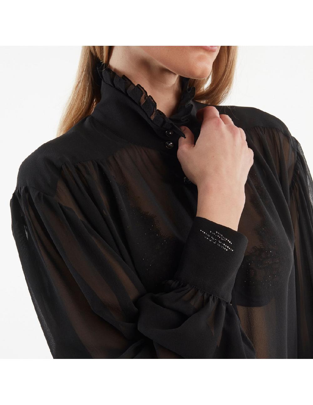 Angelo marani CAMICIA IN GEORGETTE Spedizione gratuita