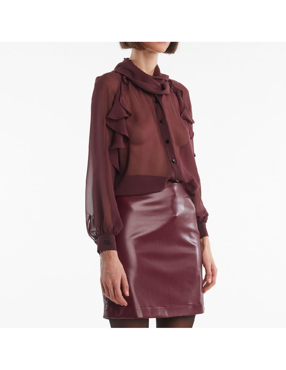 Angelo marani CAMICIA CON ROUCHES Fornitura limitata