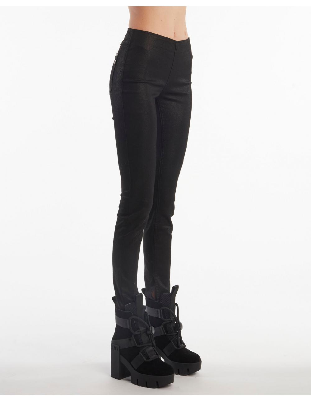Angelo marani LEGGINGS SPALMATO C/SPACCO Vendita calda