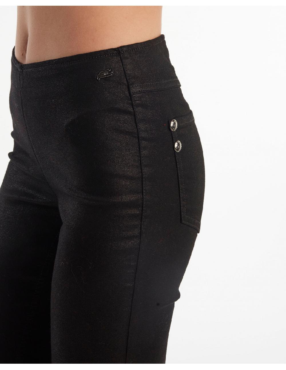 Angelo marani LEGGINGS SPALMATO C/SPACCO Vendita calda