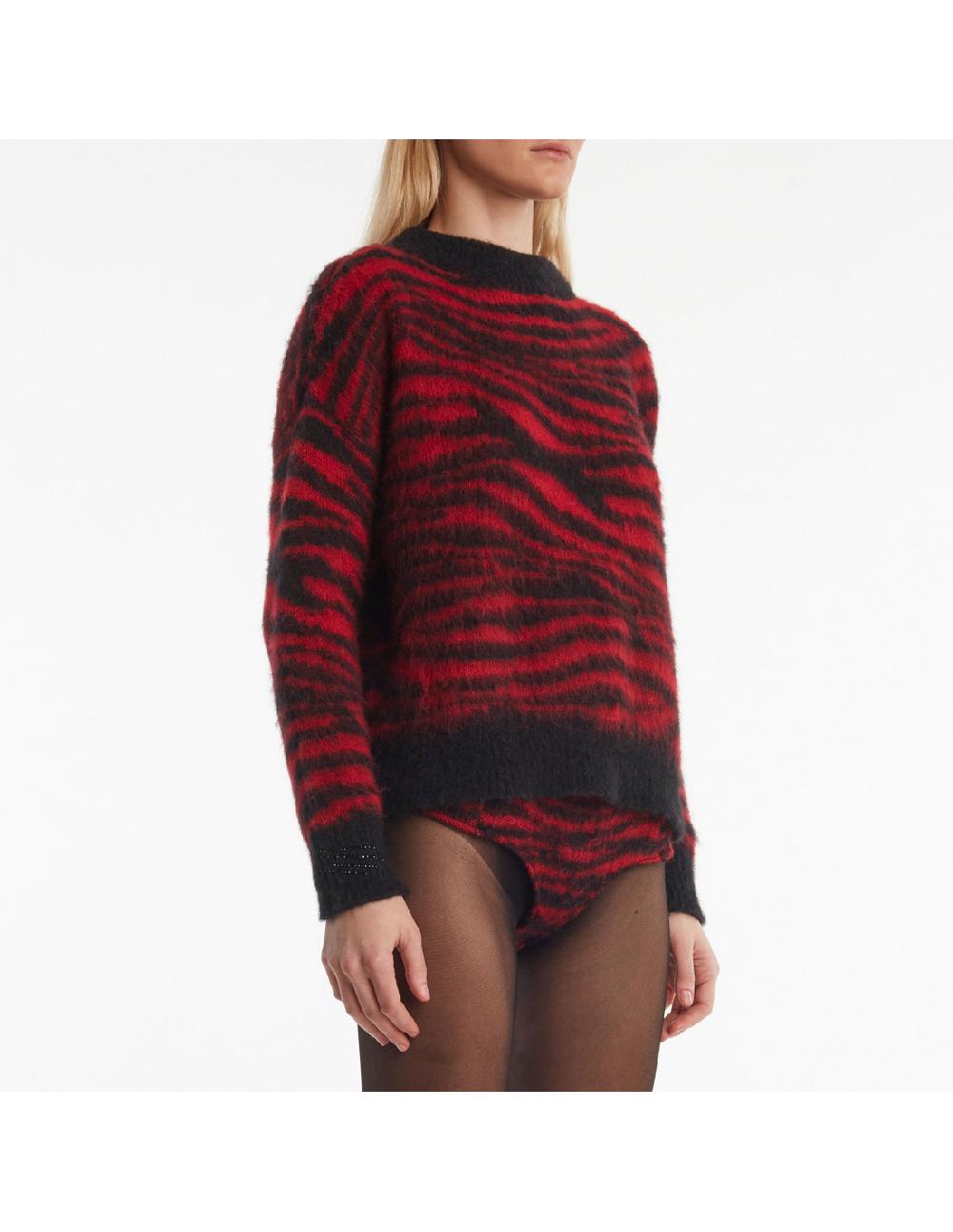 Angelo marani MAGLIA ZEBRA GARZATA IN ALPACA Bestseller