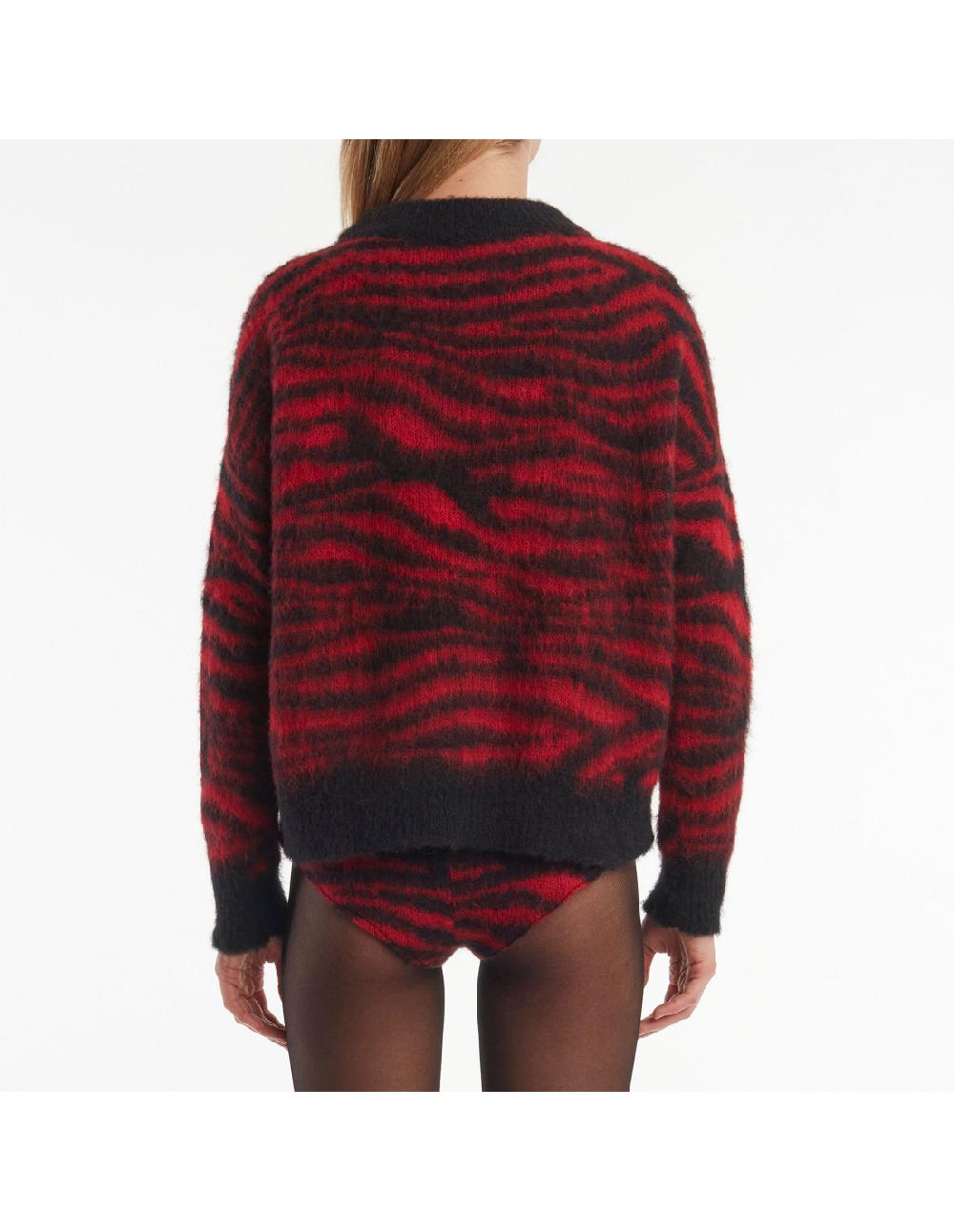Angelo marani MAGLIA ZEBRA GARZATA IN ALPACA Bestseller