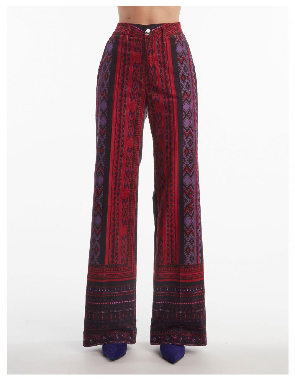 Angelo marani PANTALONE IN VELLUTOST SCACCHI Sostegno trimestrale